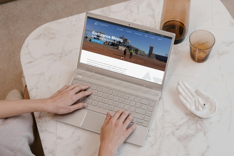 Endurance Mining website